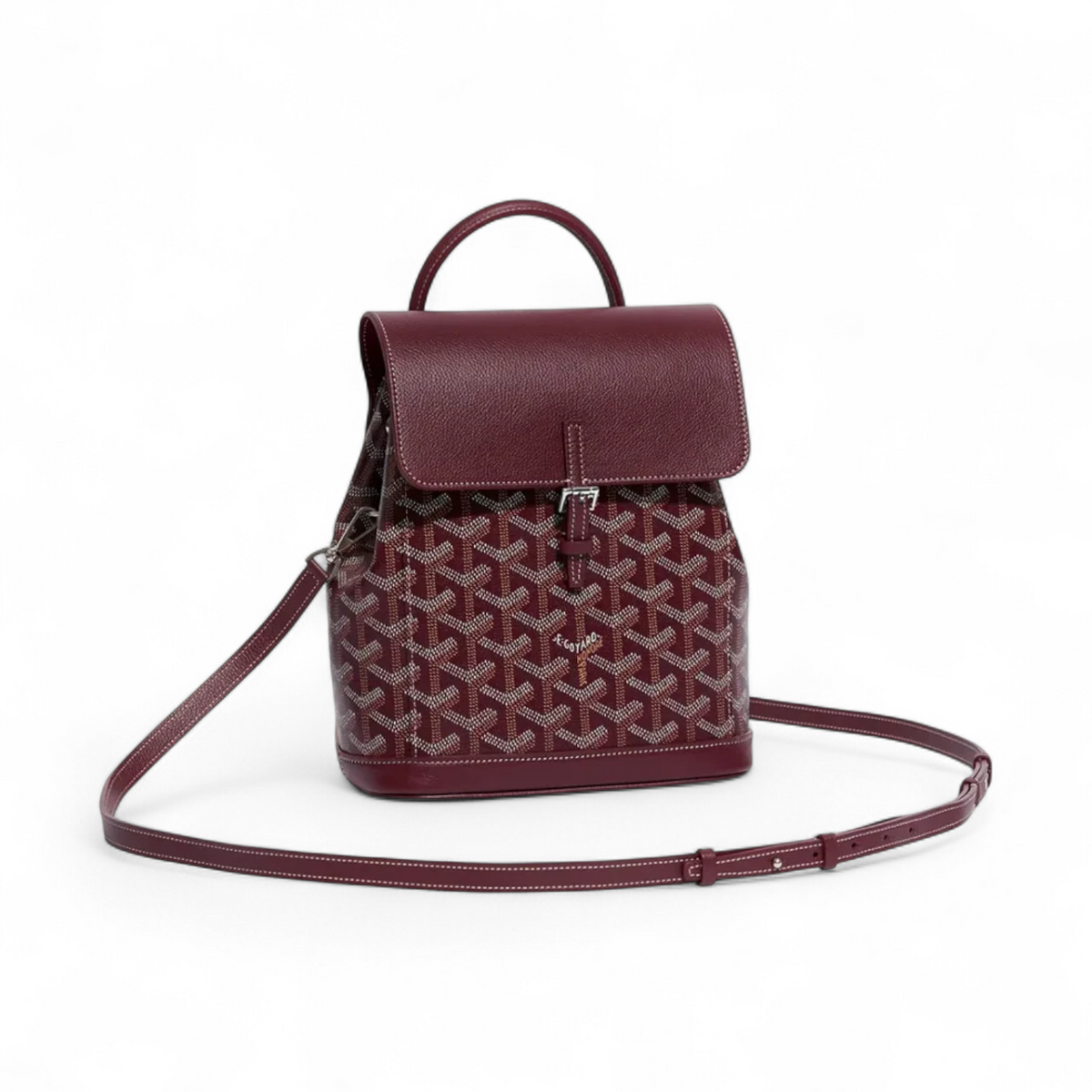 alpin mini backpack goyard GOYARD ALPIN MINI WOMEN BURGUNDY BACKPACK BAG – e-Outlet