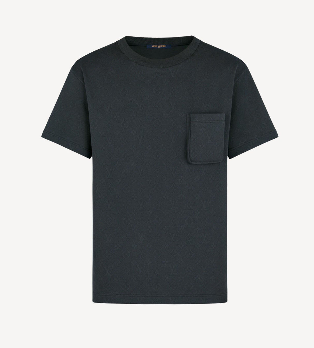 Louis Vuitton Monogram Signature 3D Pocket Cotton T Shirt Dark Blue - XL / Blue