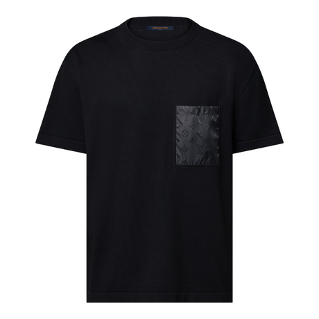LOUIS VUITTON TECHNICAL SIGNATURE DETAILS MEN BLACK T-SHIRT