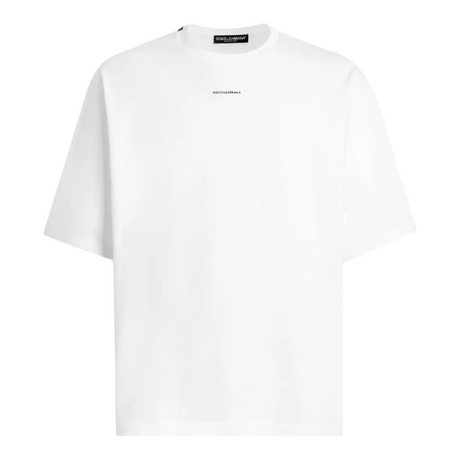 DOLCE & GABBANA OVERSIZED WITH PRINT MEN WHITE T-SHIRT