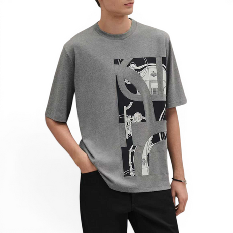 HEMES EX-LIBRIS MEN GREY T-SHIRT