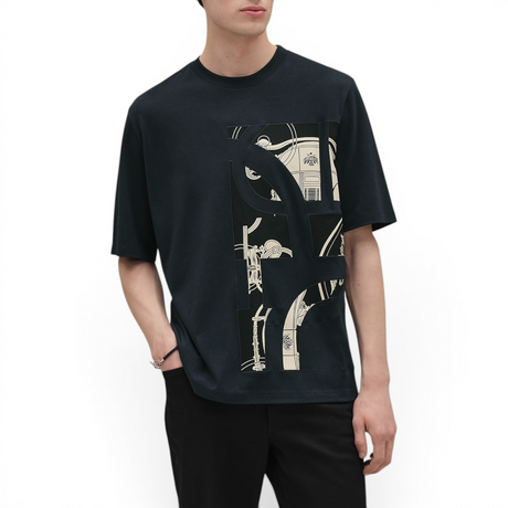 HEMES EX-LIBRIS MEN BLUE T-SHIRT