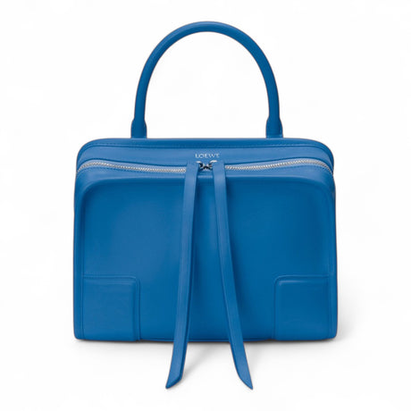 LOEWE SMALL AMAZONA 180 SOFT CALFSKIN WOMEN BLUE BAG