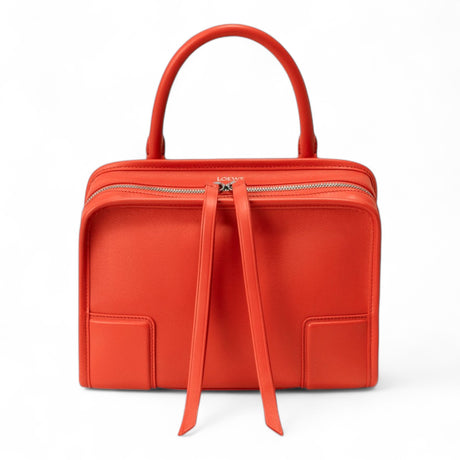 LOEWE SMALL AMAZONA 180 SOFT CALFSKIN WOMEN ORANGE BAG