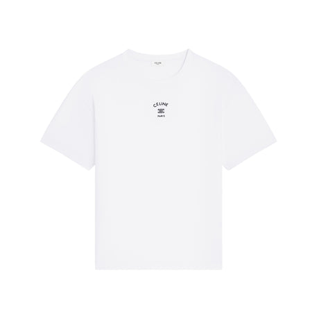 CELINE IN COTTON JERSEY MEN WHITE T-SHIRT