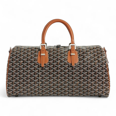 GOYARD BOSTON 45 BLACK & TAN BAG