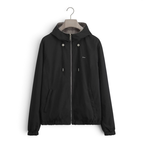 DIOR OBLIQUE REVERSIBLE WINDBREAKER MEN BLACK JACKET