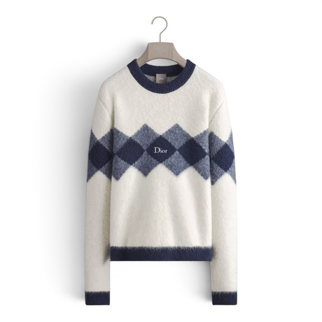 DIOR ALPS REGULAR FIT MEN WHITE SWEATER