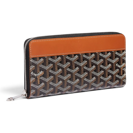 GOYARD MATIGNON GM WOMEN BLACK & TAN WALLET