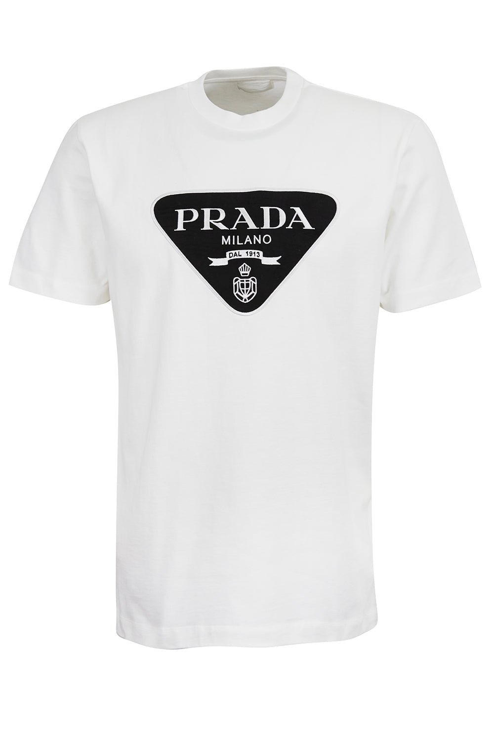 Prada triangle logo t shirt Clearance
