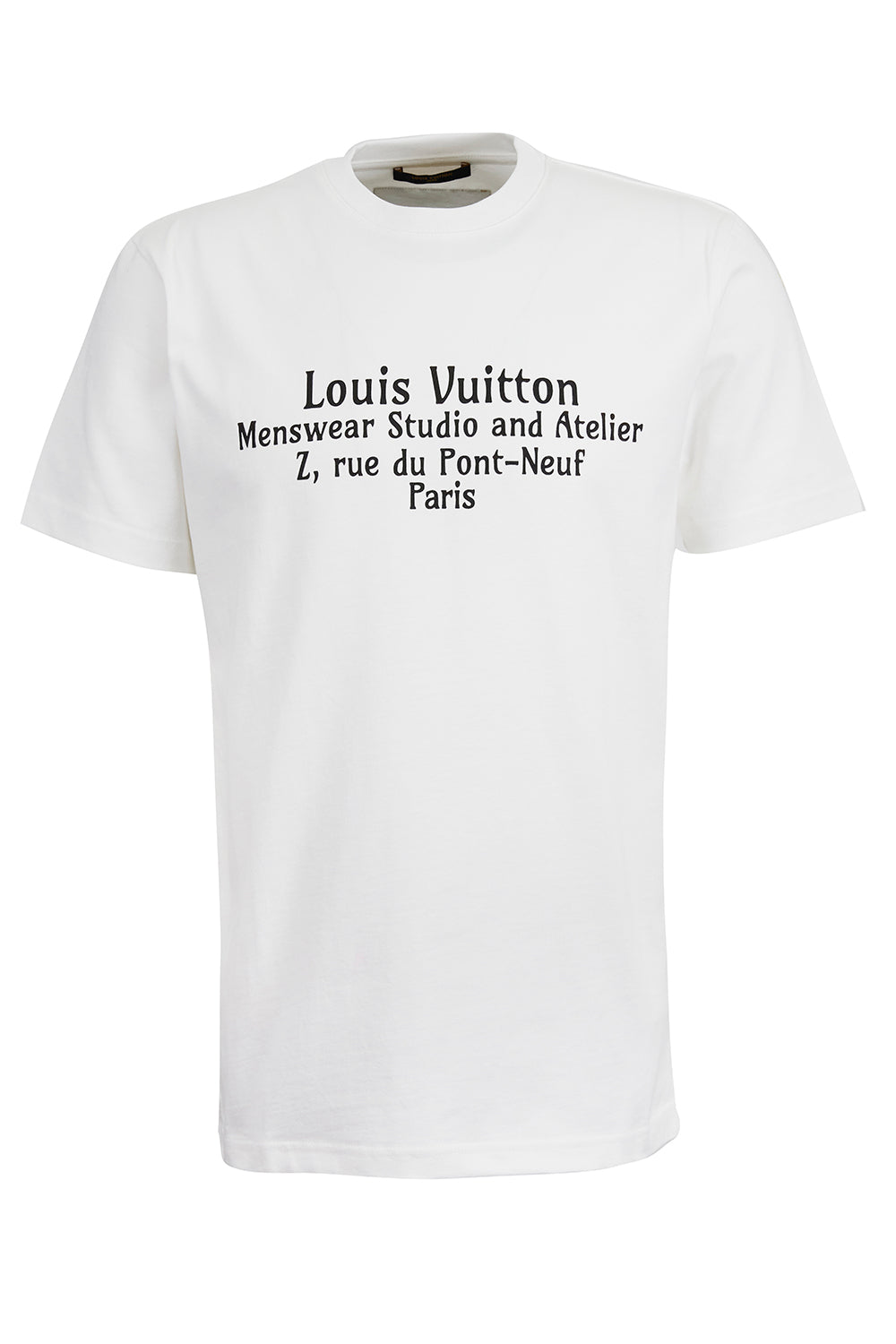 LOUIS VUITTON LETTER PRINT WHITE T-SHIRT