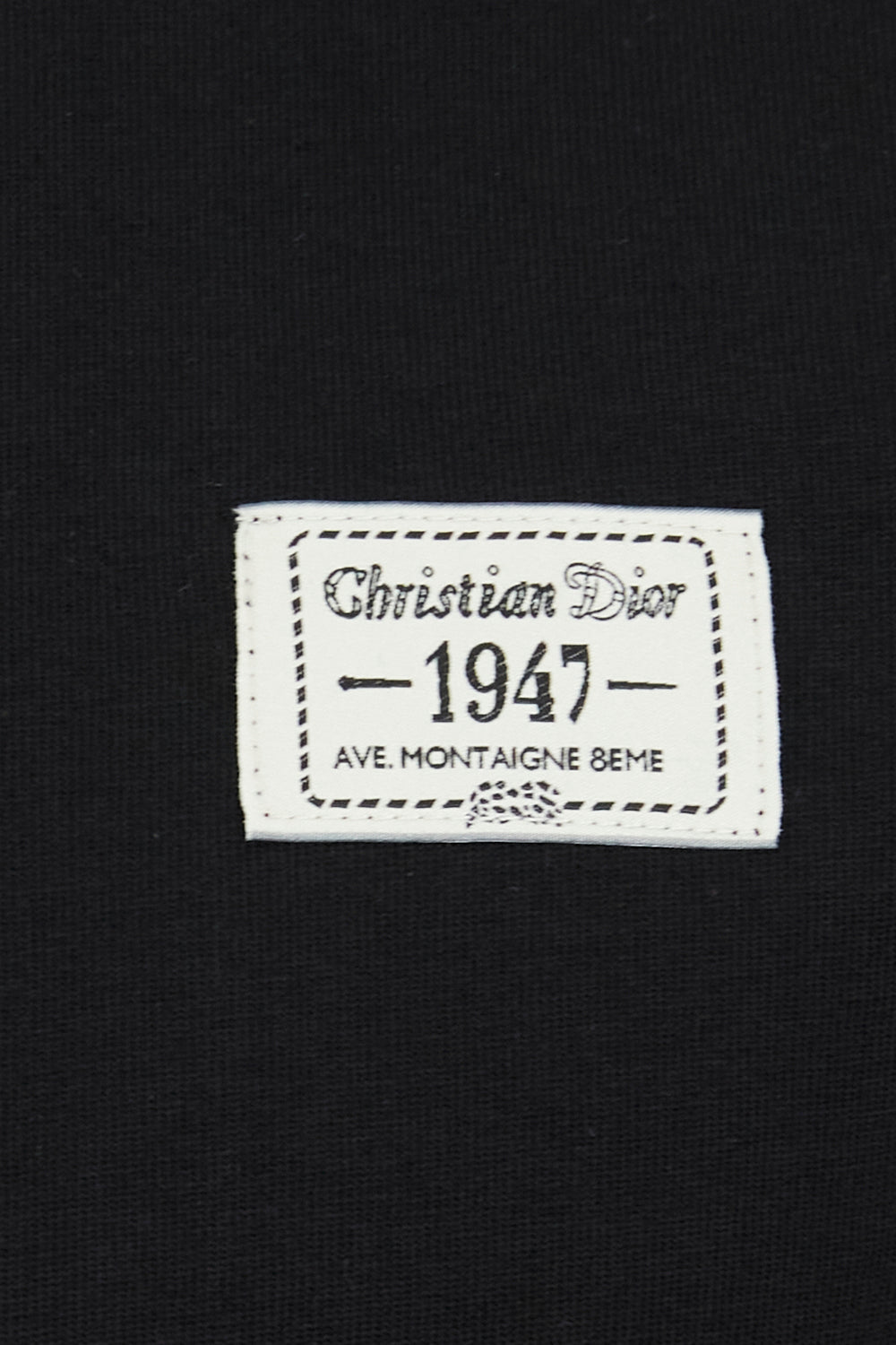 CHRISTIAN DIOR AVENUE MONTAIGNE BLACK T SHIRT e Outlet