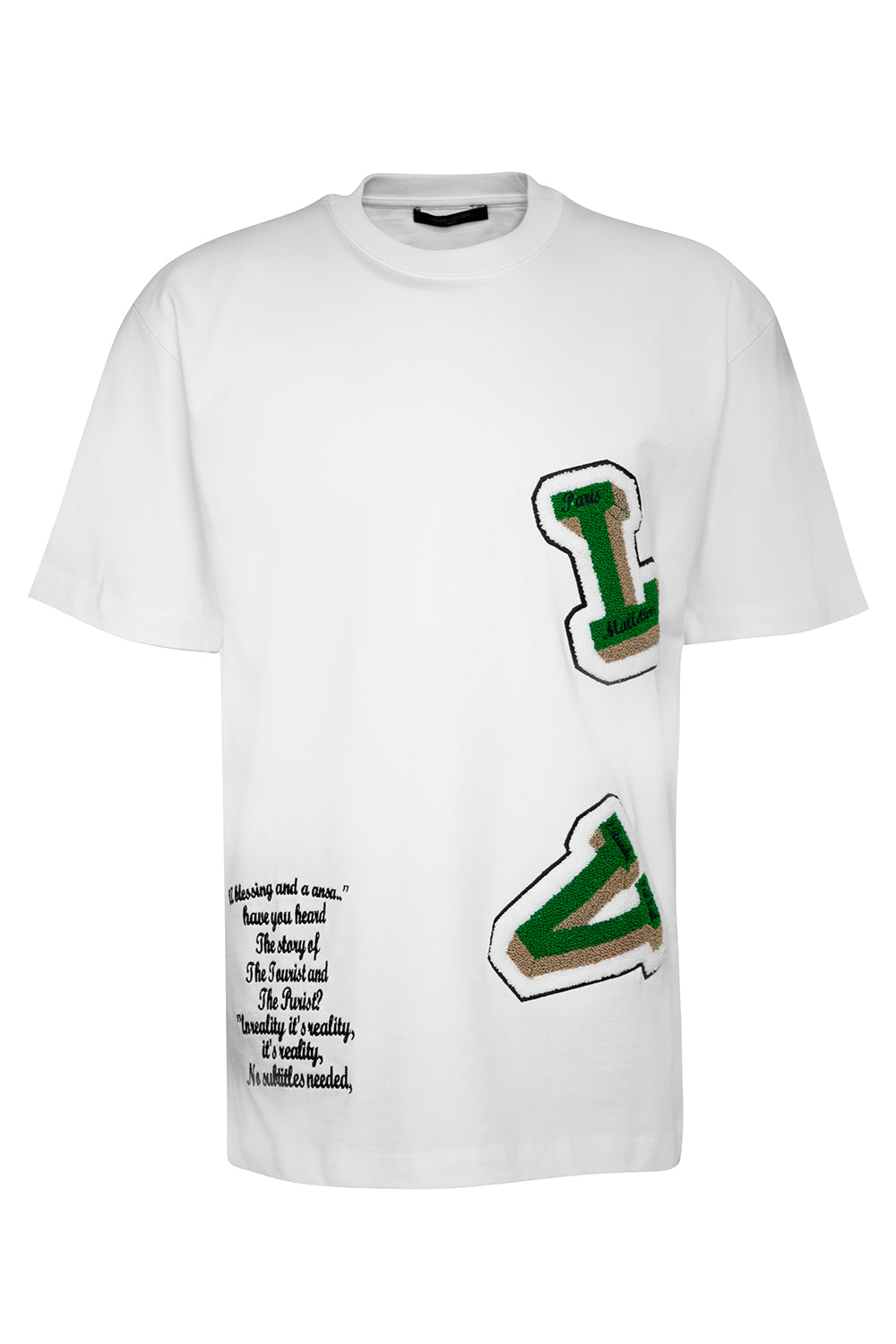 LOUIS VUITTON LV EMBROIDERED GRAPHIC WHITE T-SHIRT – e-Outlet