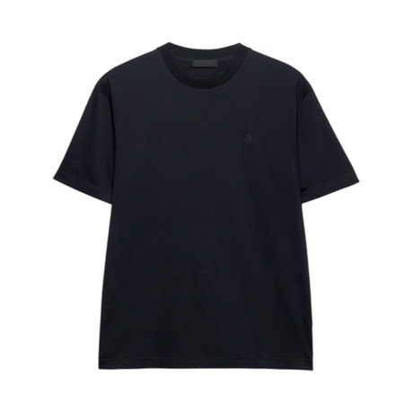 PRADA COTTON T POLO MEN BLACK T-SHIRT