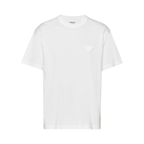 PRADA COTTON T MEN WHITE POLO SHIRT