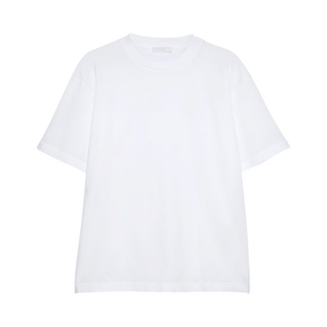 PRADA COTTON T POLO MEN WHITE T-SHIRT