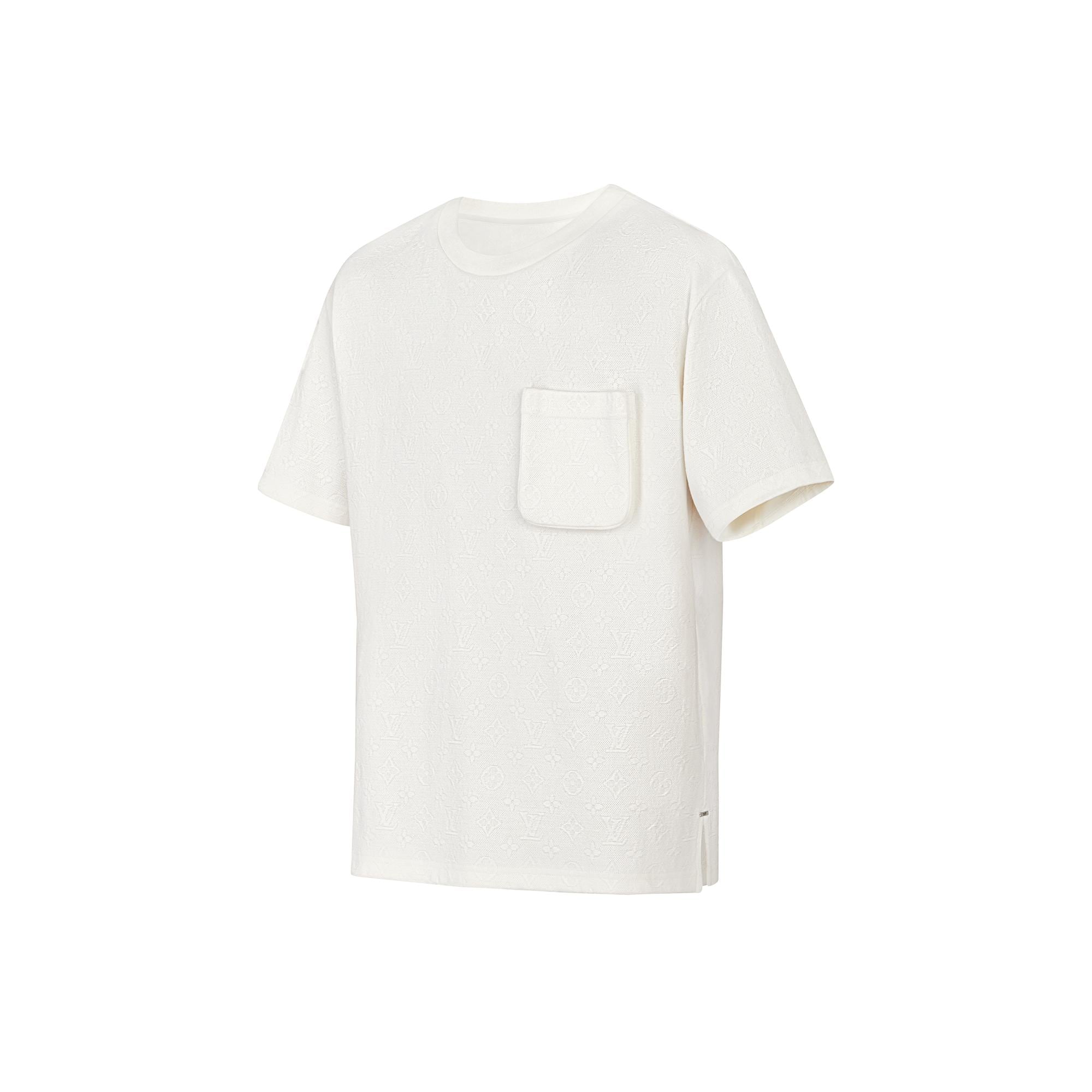 Louis Vuitton Signature 3d Pocket Monogram T-shirt - White