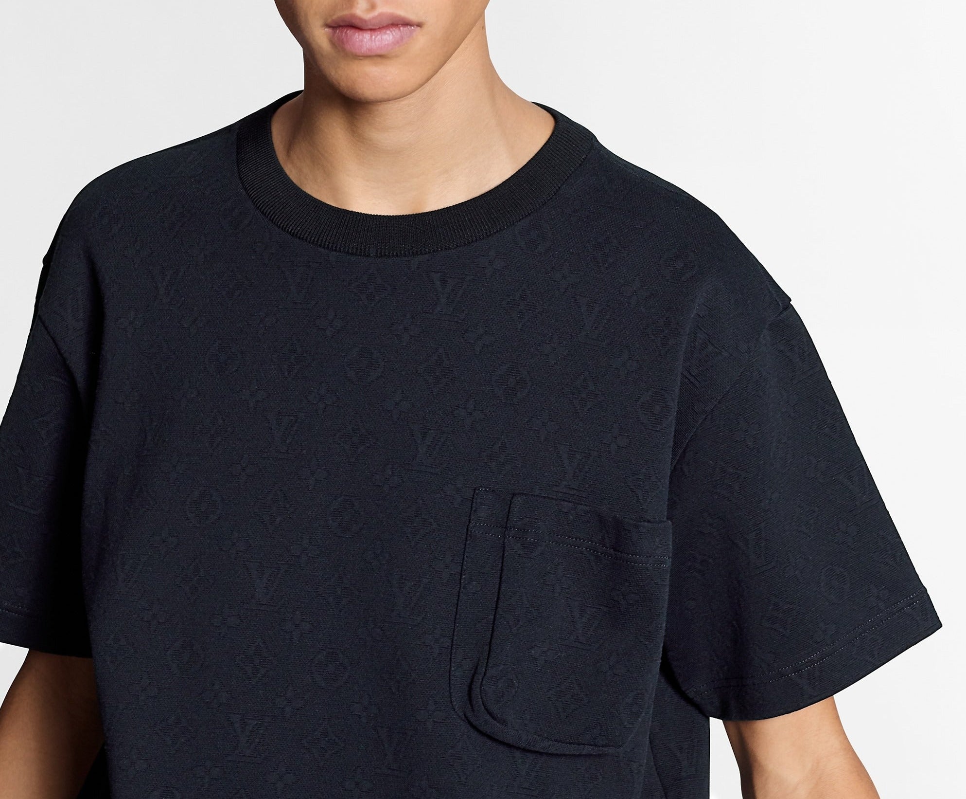 Louis Vuitton 2023 Signature 3D Pocket Monogram Jacquard T-Shirt