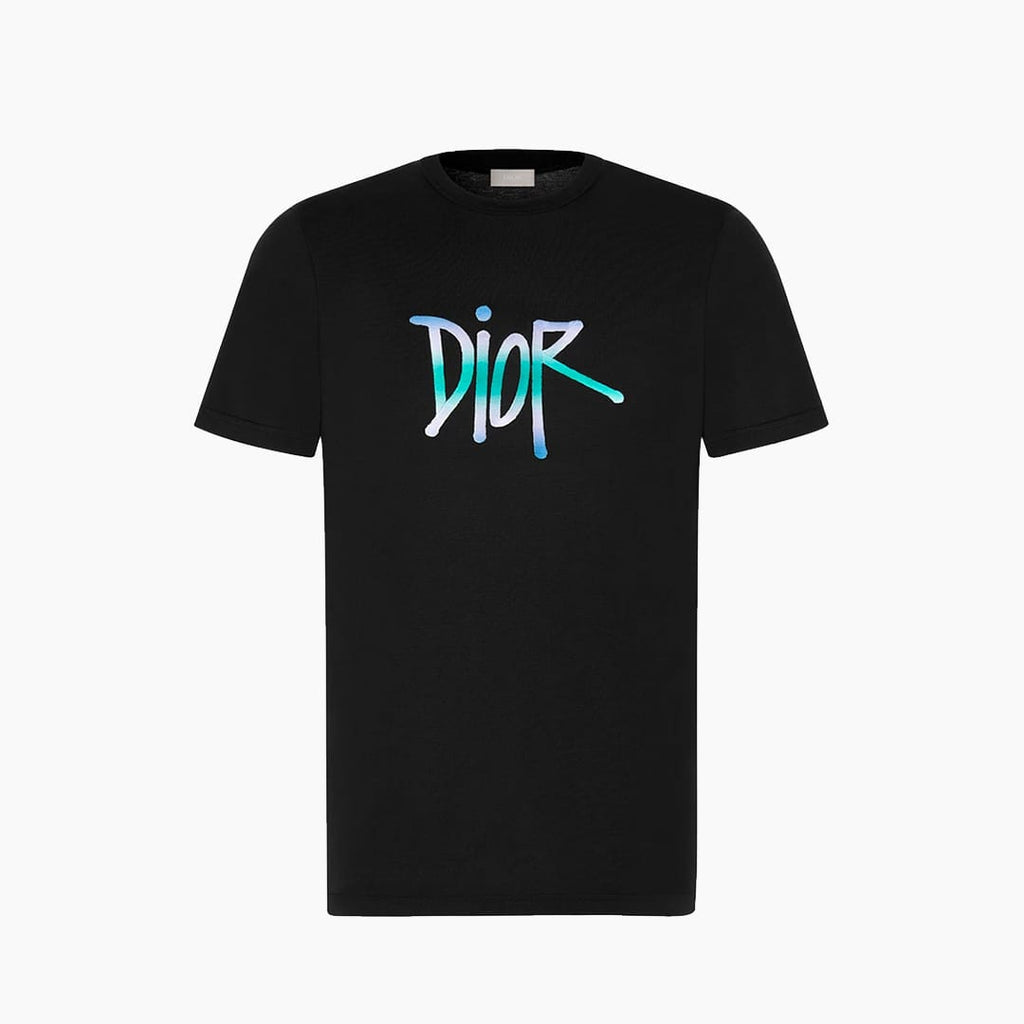 DIOR AND SHAWN STUSSY BLACK T-SHIRT (6322311757975)