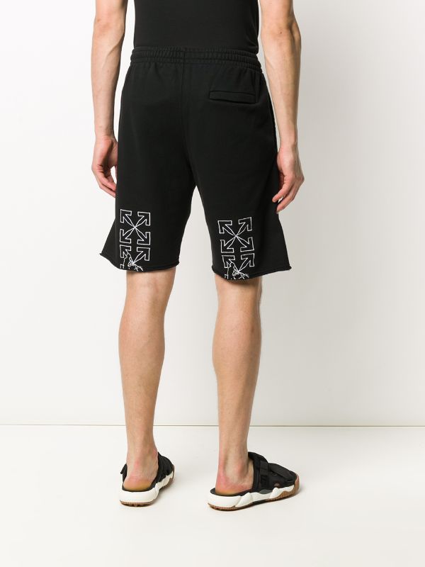 OFF WHITE WORKERS LOGO BLACK SHORT (6539135713431)