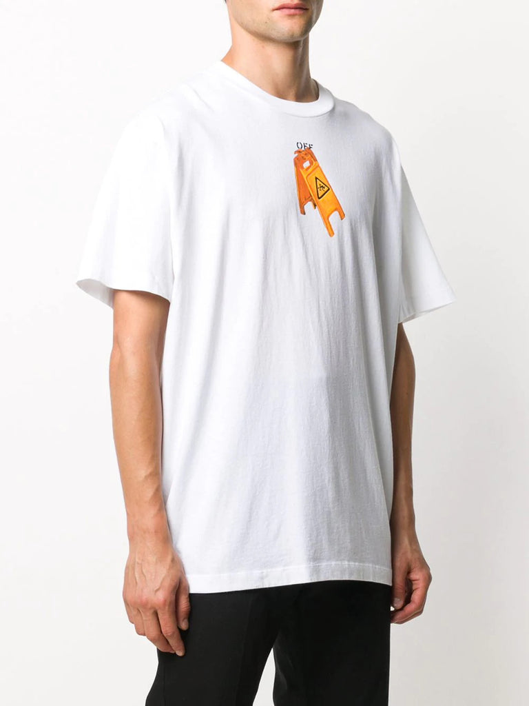 OFF WHITE PASCAL SKELETON PRINT OVERSIZE WHITE T-SHIRT (6346629415063)