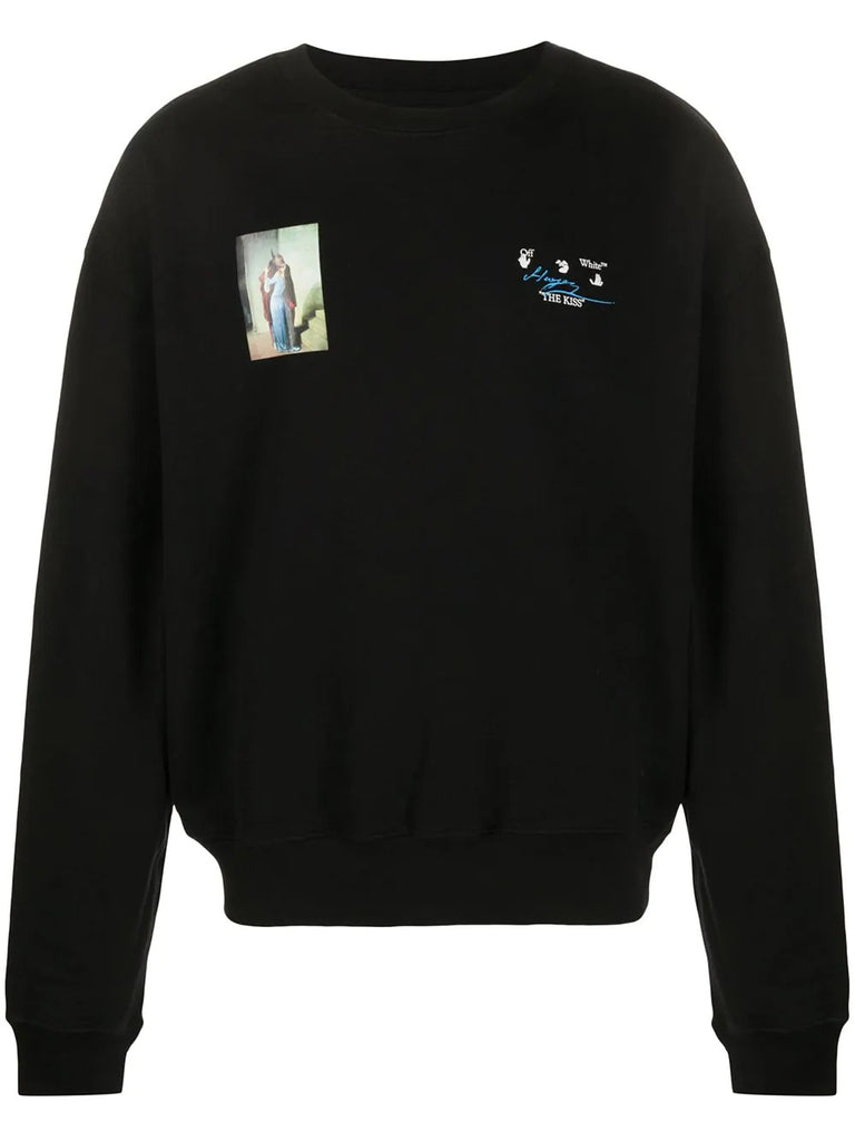 OFF WHITE THE KISS BLACK SWEATSHIRT (6347830493335)