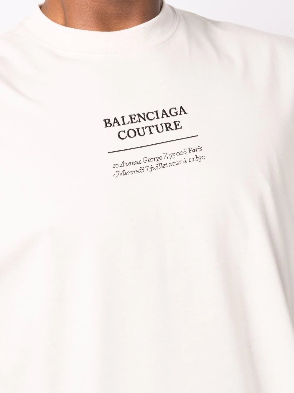 Buy Balenciaga Couture Boxy Tshirt in Jersey for MEN  Ounass Saudi Arabia