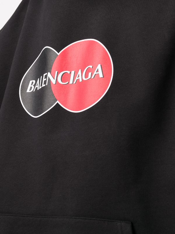 BALENCIAGA CREDIT CARD OVERSIZE BLACK HOODIE (6268816949399)