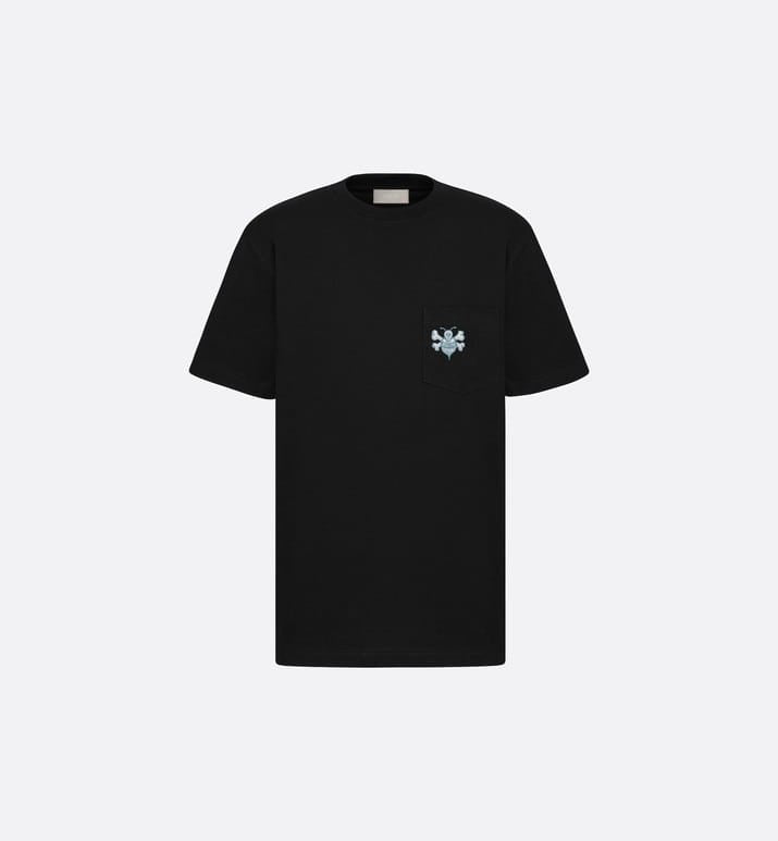 DIOR AND SHAWN POCKET OVERSIZE BLACK T-SHIRT (6322305597591)