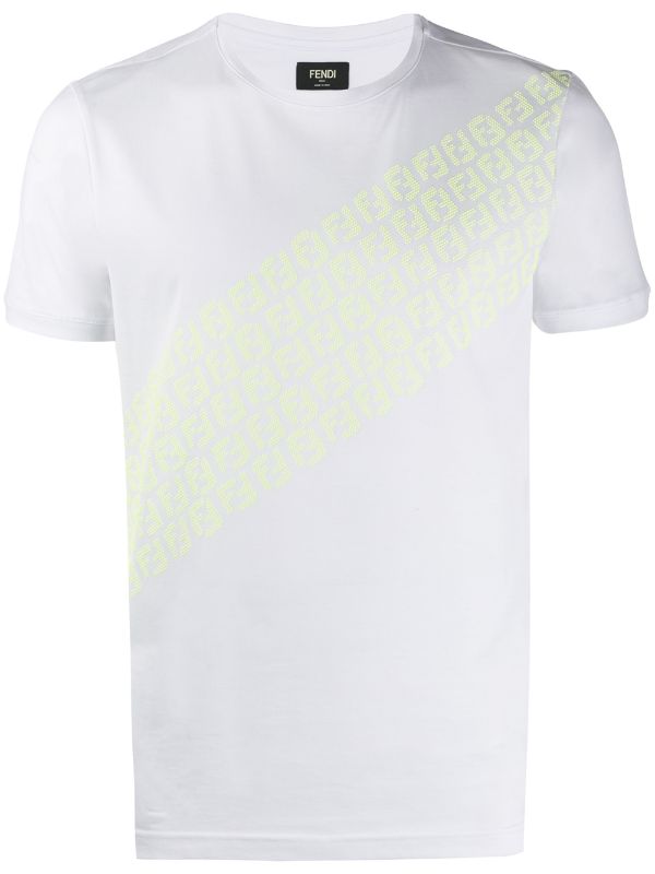 FENDI FF RUBBER WHITE T-SHIRT (6331843674263)