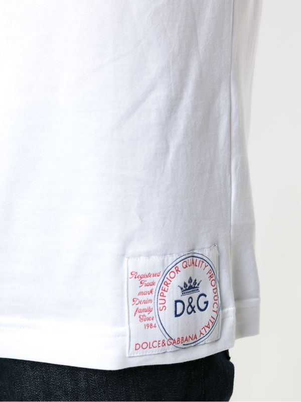 DOLCE & GABBANA LABEL WHITE T-SHIRT (6288641917079)