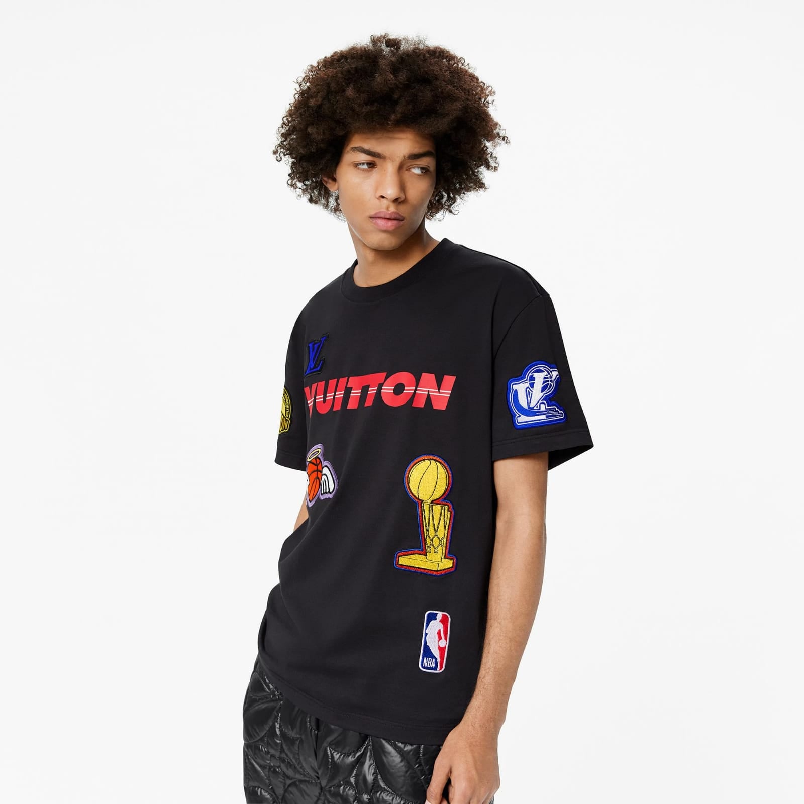 LV x NBA lvxnba Embroidery Detail T shirt