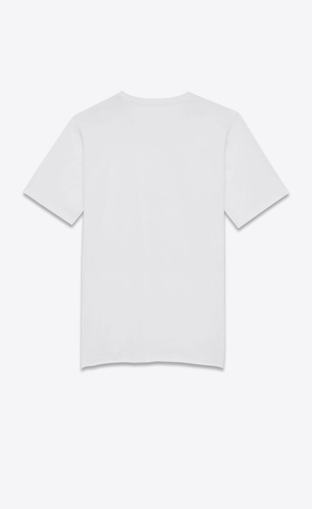 SAINT LAURENT LOGO WHITE T-SHIRT (6421985853591)