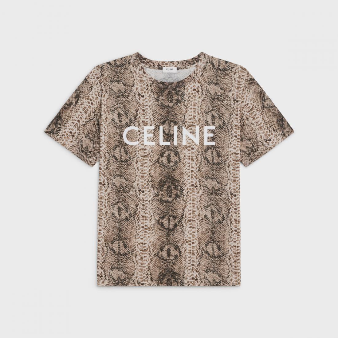 Men's Loose Celine t-shirt in jersey cotton, CELINE