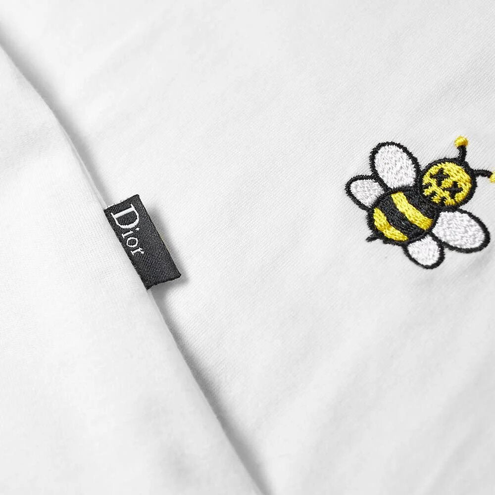 KAWS x Dior Embroidered Bee TShirt White