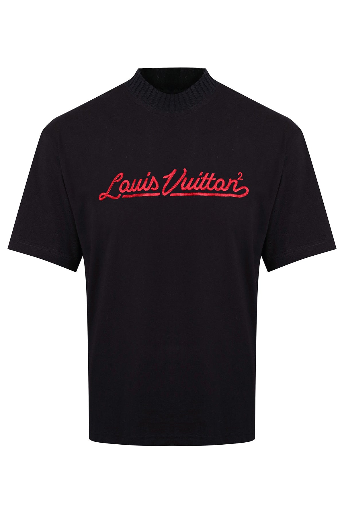 Louis Vuitton Embroidered Mockneck T-shirt (On Hand) – Hypedstreetgear