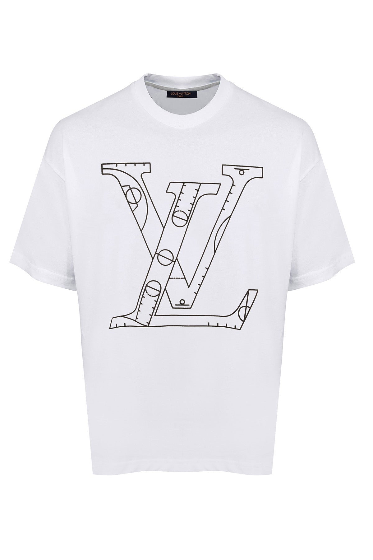 LV x NBA FRONT-AND-BACK LETTERS PRINT T-SHIRT