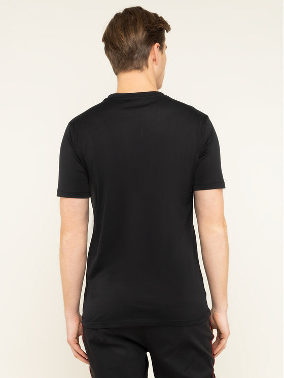 HUGO BOSS PATCH LOGO BLACK T-SHIRT (6415833399447)