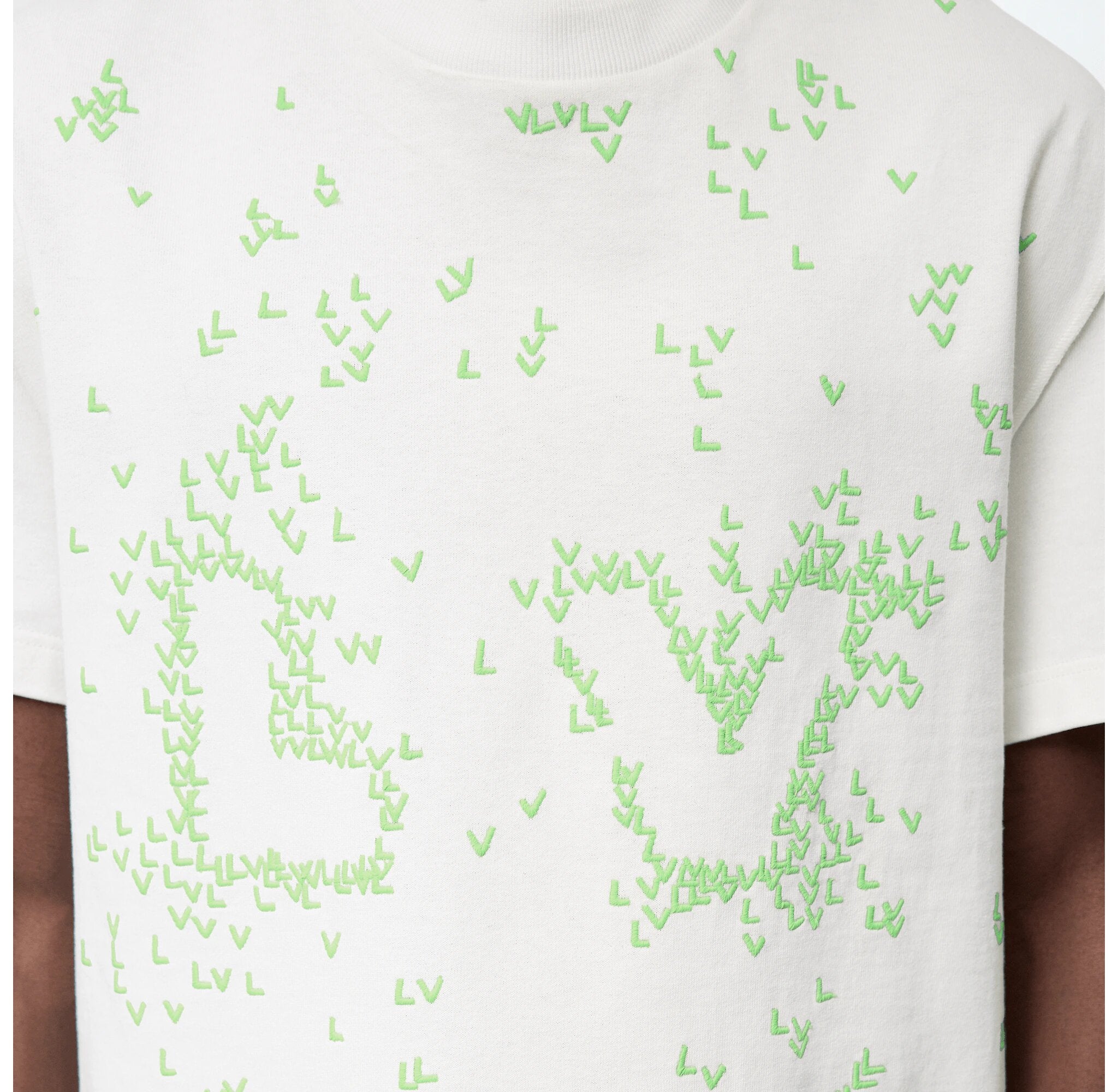 LOUIS VUITTON LV SPREAD EMBROIDERY WHITE T-SHIRT – e-Outlet