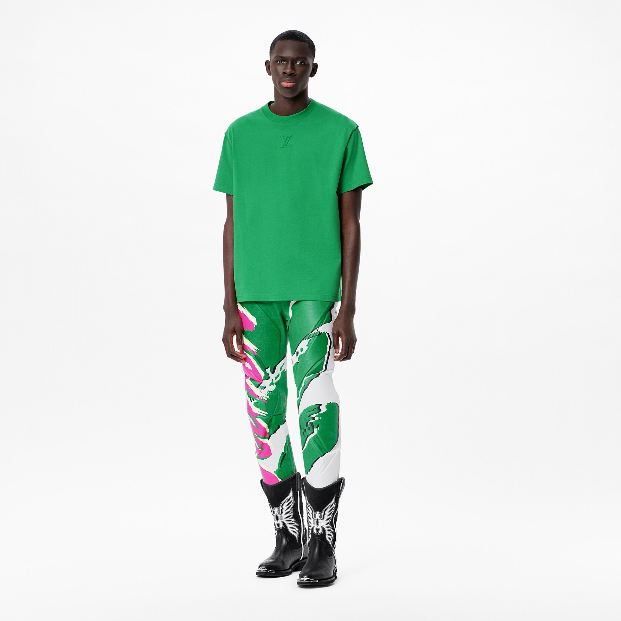 Louis Vuitton Premium Print Green T shirt – LUXZILLA